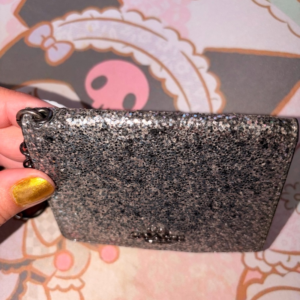 Coach Glitter Keychain Wallet - Picture 3 of 6